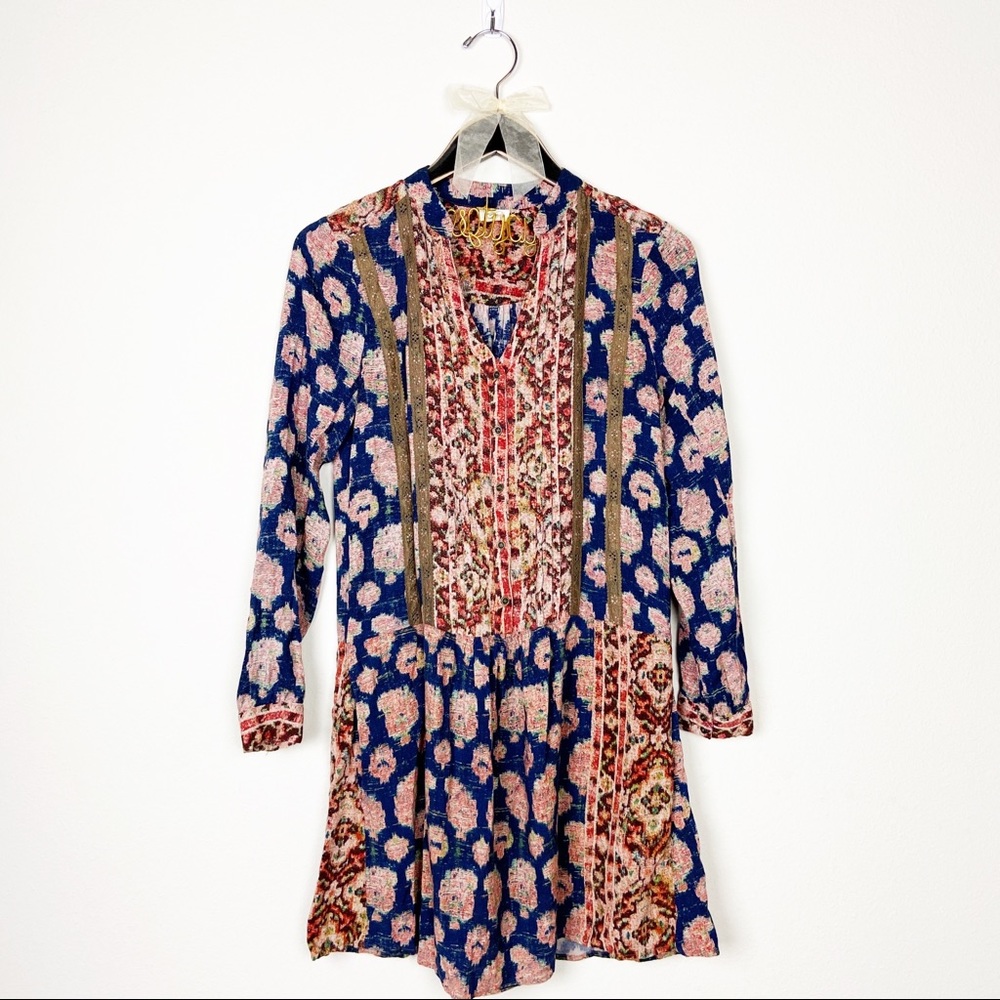 Anthropologie TINY Paquerette motif shirt dress XS